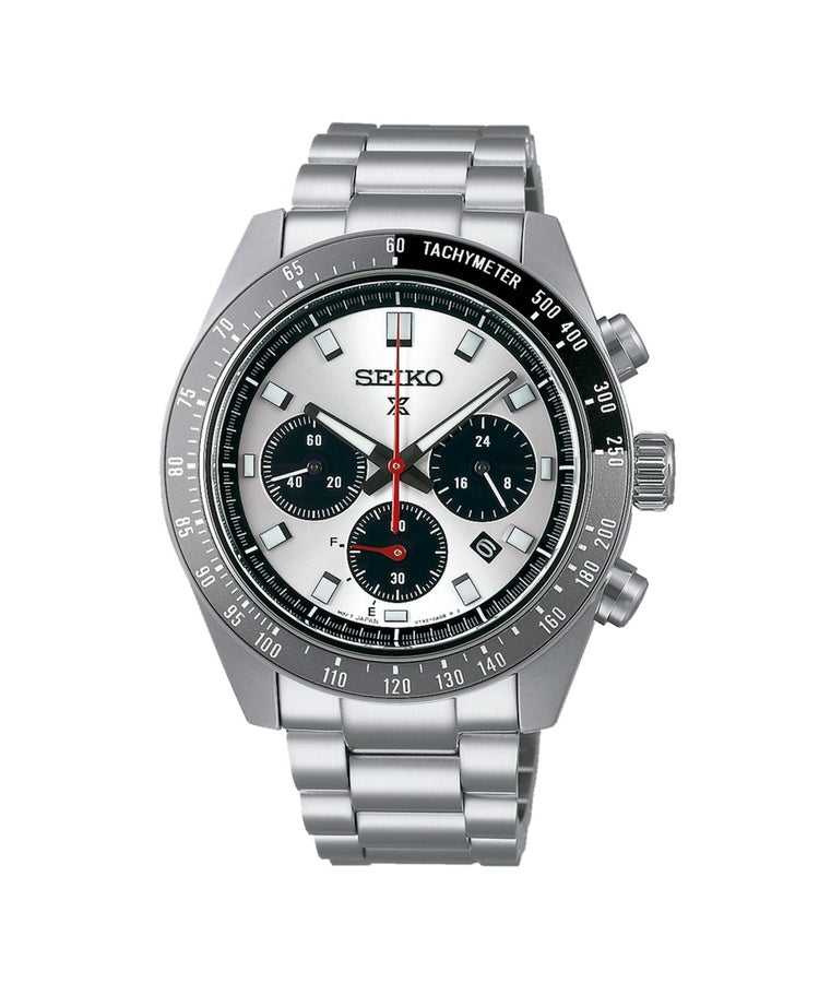Relógio Seiko Prospex Speedtimer Crono Solar branco