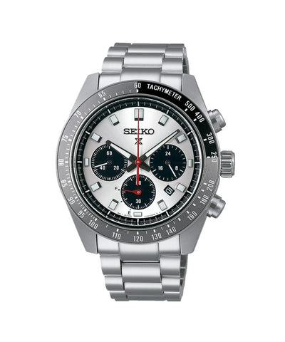 Relógio Seiko Prospex Speedtimer Crono Solar branco