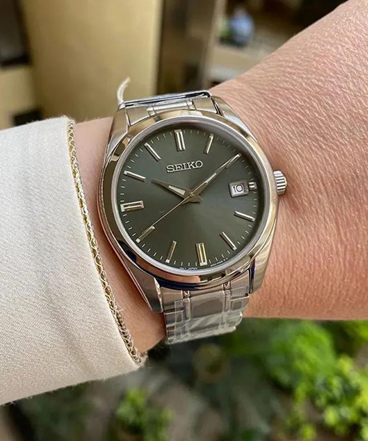 Relógio Seiko Neo Classic Safira 40,2mm Verde