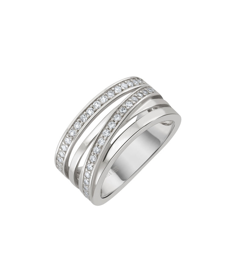 Anel Unike Classy Four Hoops