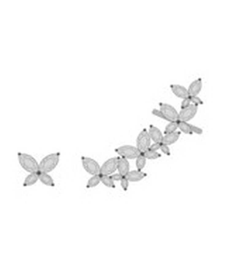Brincos Party Butterfly Silver Unike
