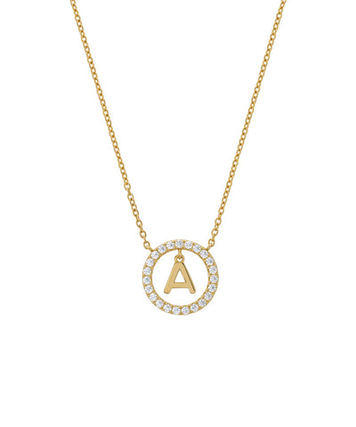 COLAR Prata UNIKE LETTER IN CIRCLE A 3.10GR