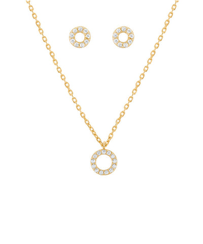 Conjunto Classy Circle Golden Unike