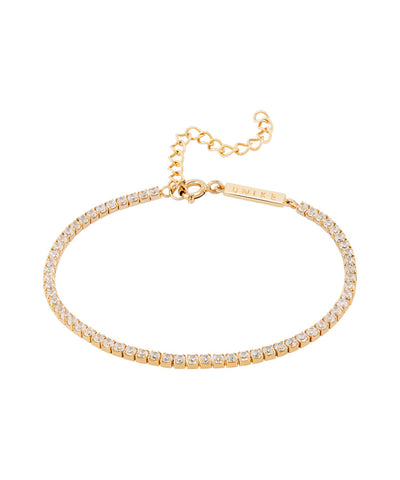 Pulseira Unike Classy Tennis Shiny Golden