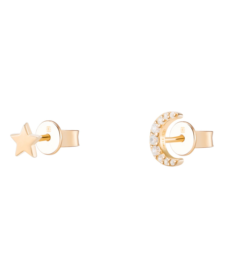 Brincos Unike Matchy Moon & Star
