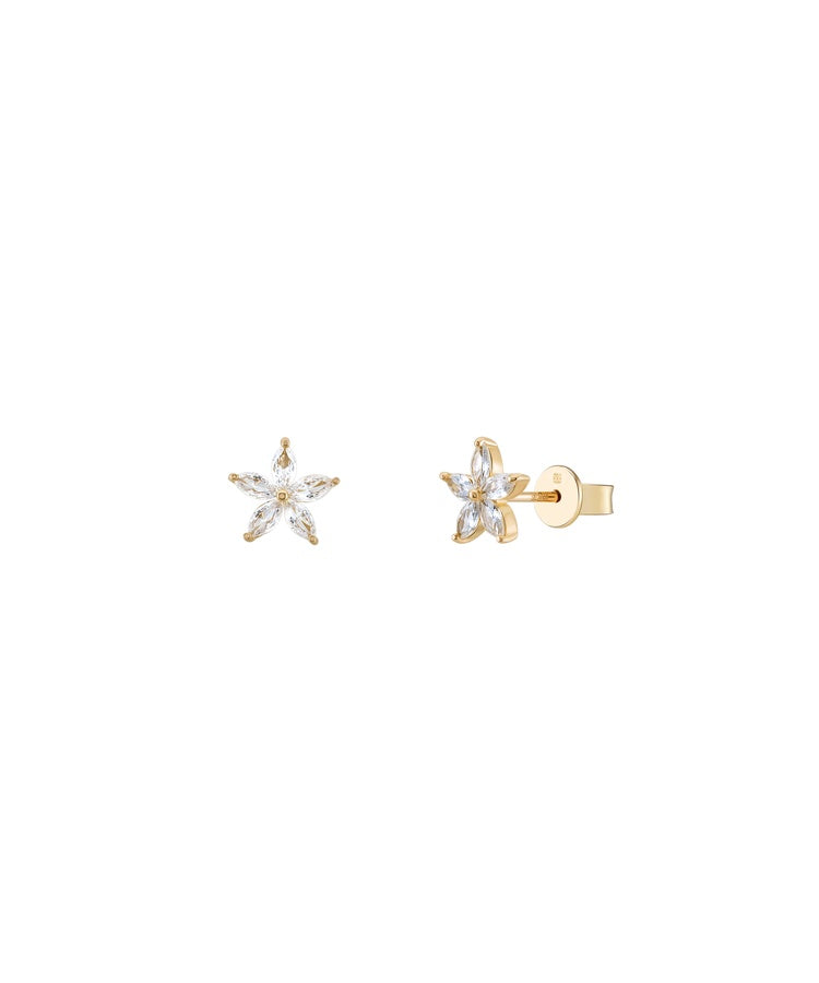 Brincos Matchy Navete Flower Unike