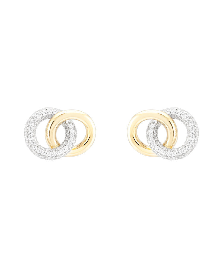Brincos Classy Two Circles Unike