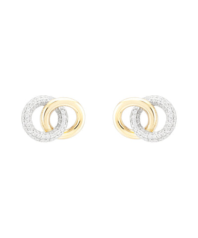 Brincos Classy Two Circles Unike