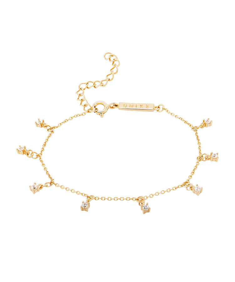 Pulseira Unike Mia Rose Multiple Solitaire Golden Unike