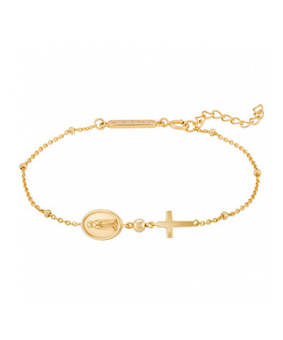 Pulseira Hope Medalha Nossa Sra de Fátima & Cruz