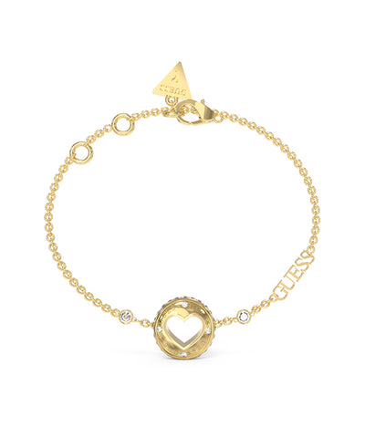 Pulseira Guess Rolling Hearts Aço