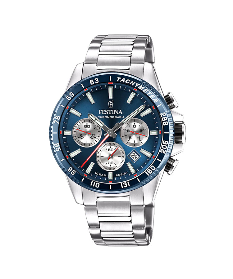 Relógio Festina Azul com correia de Aço