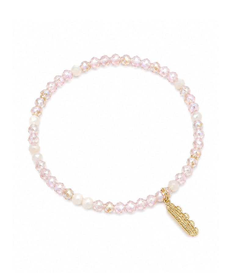 Pulseira Eugénio Campos Cristais Rosa & Castanho