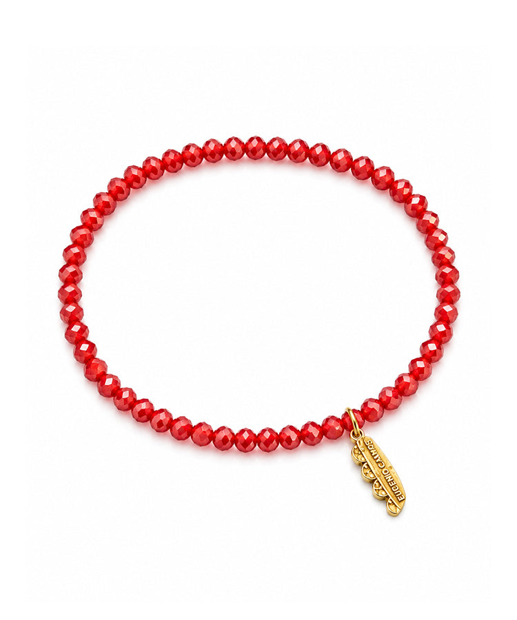 Pulseira Eugénio Campos Cristais Vermelho
